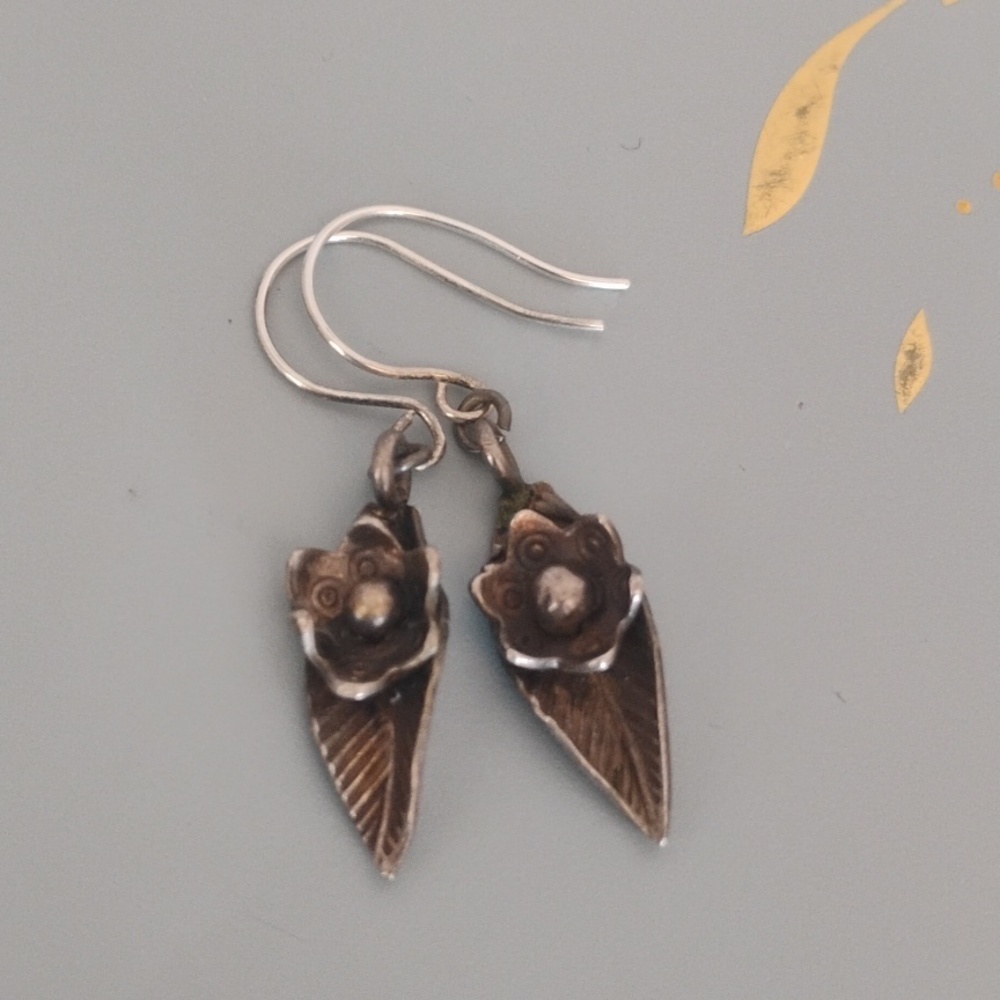 Vintage Thai Silver Earrings